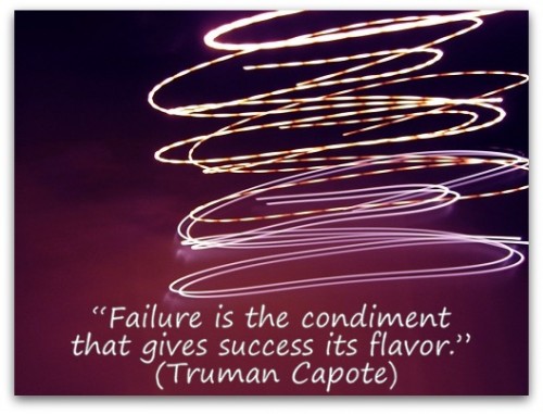 Coaching Quote of the Day from Coaching Confidence, the coaching blog “Failure is the condiment that gives success its flavor.” (Truman Capote) 