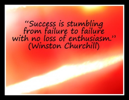 Coaching Quote of the Day from Coaching Confidence, the coaching blog “Success is stumbling from failure to failure with no loss of enthusiasm.” (Winston Churchill)