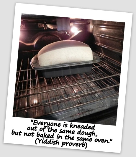 "Everyone is kneaded out of the same dough, but not baked in the same oven." (Yiddish proverb)