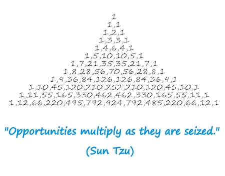 "Opportunities multiply as they are seized." (Sun Tzu) 