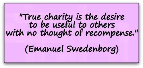 charity true quote swedenborg desire recompense useful thought others emanuel coaching 8th march