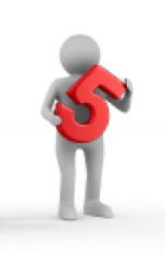 Get a block of 5 single coaching sessions A 3D model of a human holding a red number five between ther hands and across their body.