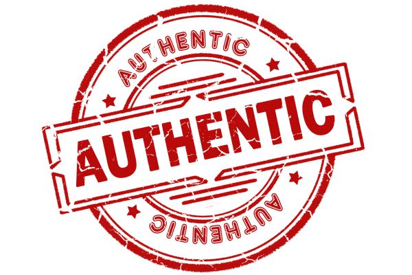A white background with the word "authentic" stamped in red in the centre of the image.